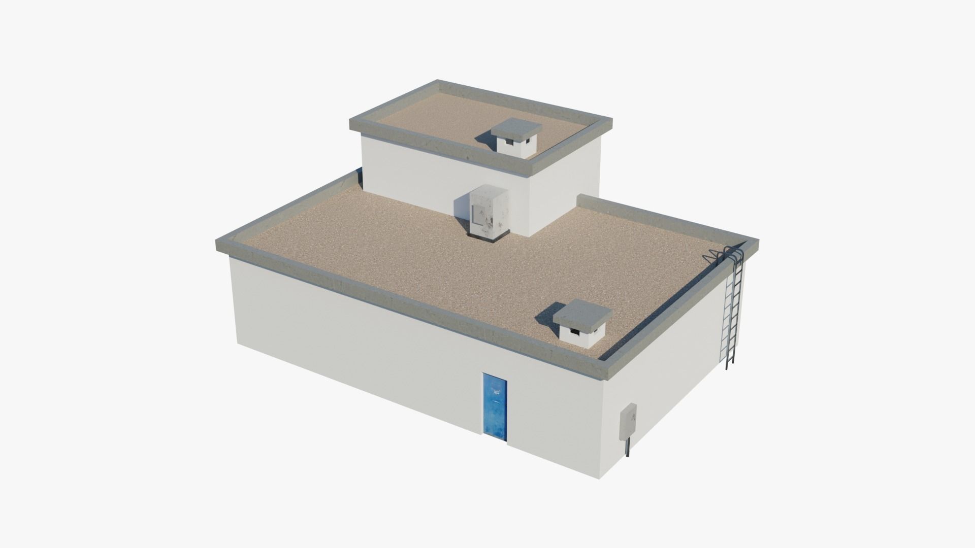 Rooftop Props Pack Low-poly 3D model_22