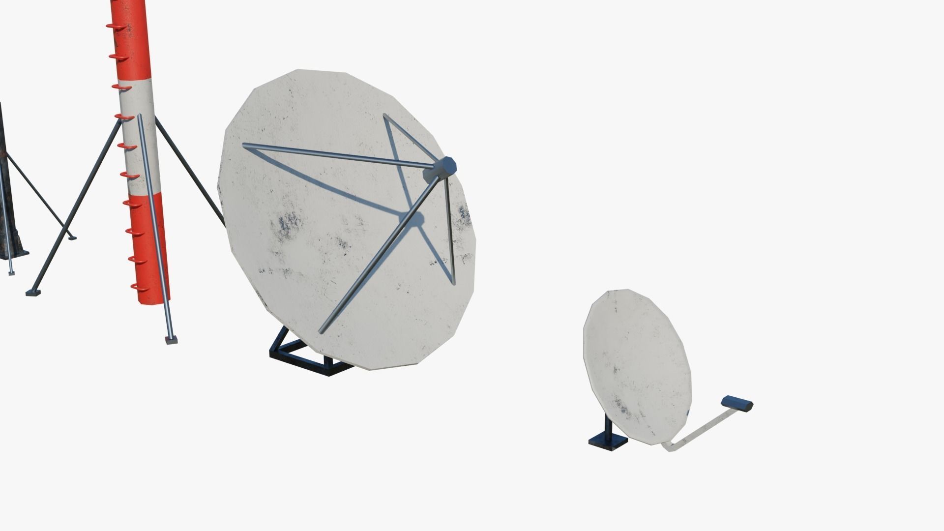 Rooftop Props Pack Low-poly 3D model_15