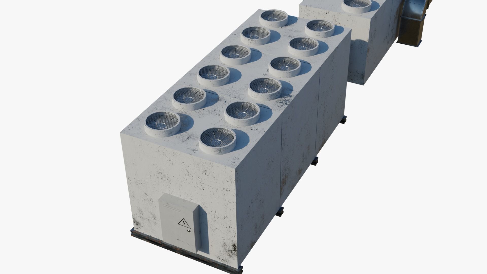 Rooftop Props Pack Low-poly 3D model_8