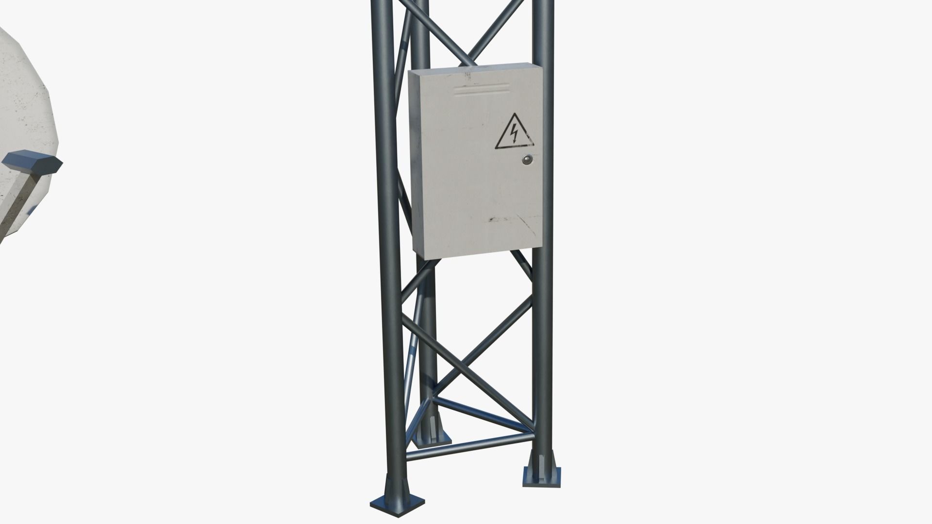 Rooftop Props Pack Low-poly 3D model_19