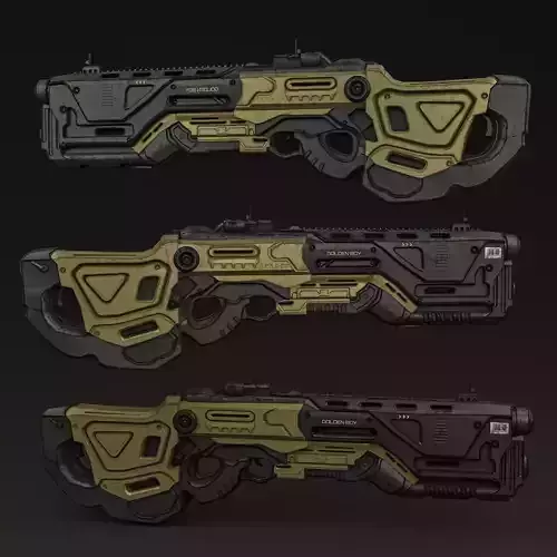 sci fi gun golden boy