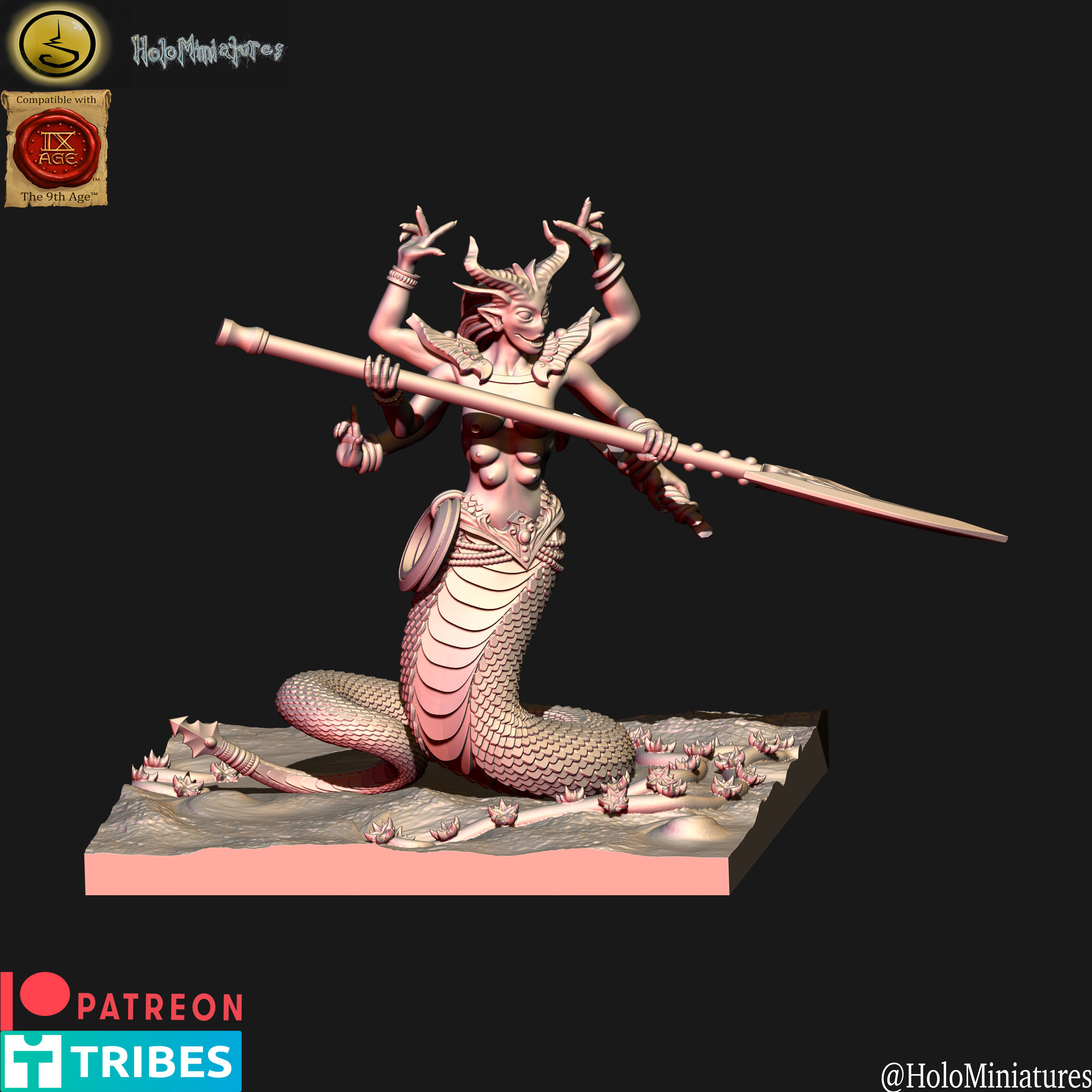 Daemons of Lust fiend unit 3D print model_11