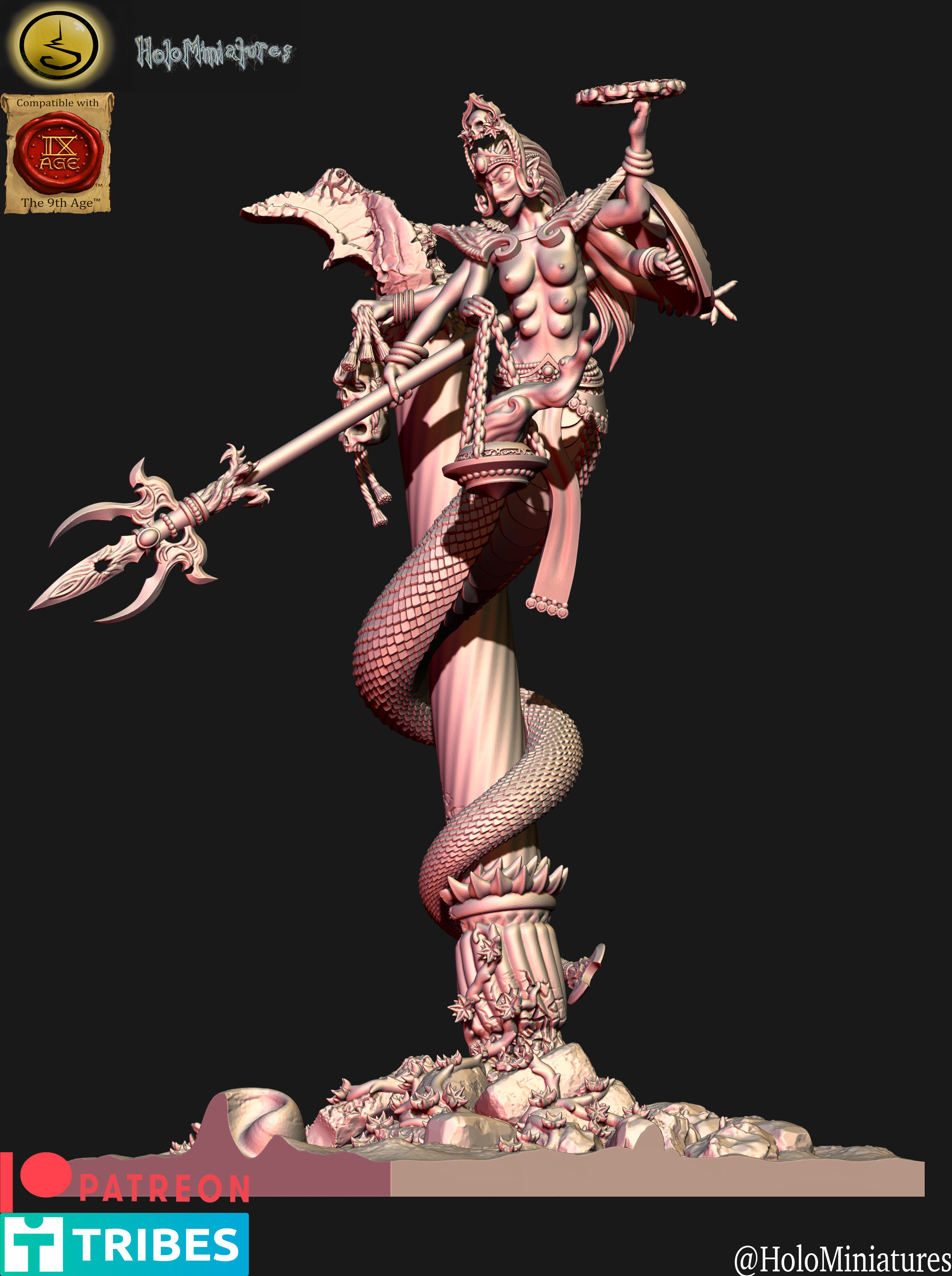 Daemons of Lust fiend unit 3D print model_2