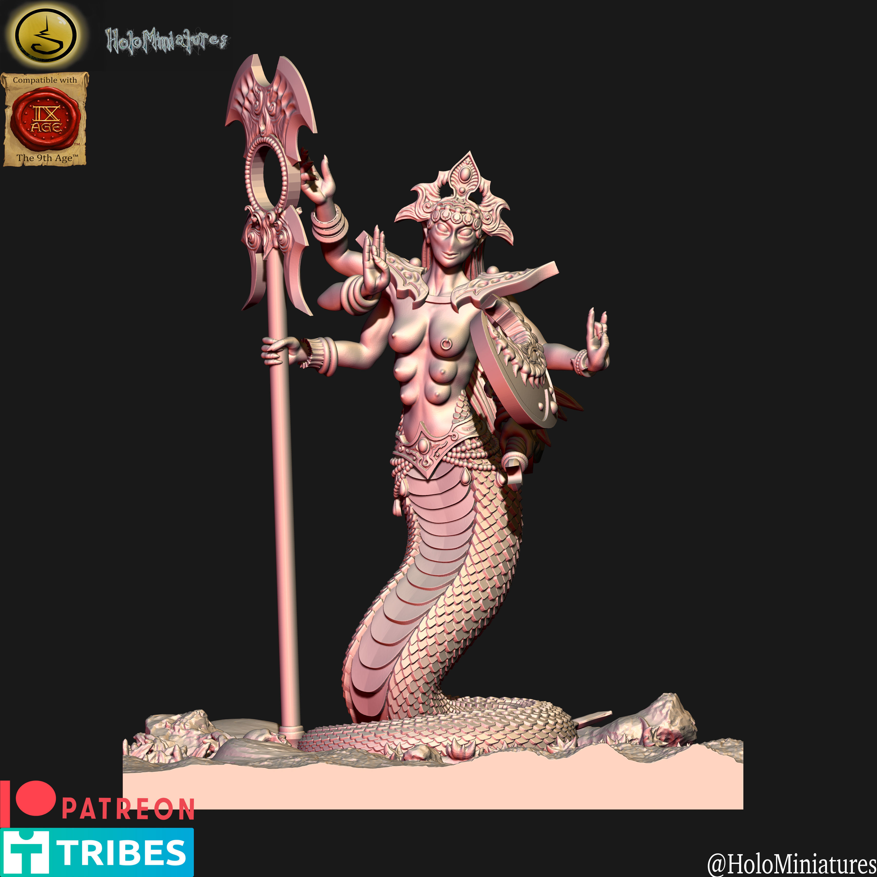 Daemons of Lust fiend unit 3D print model_4