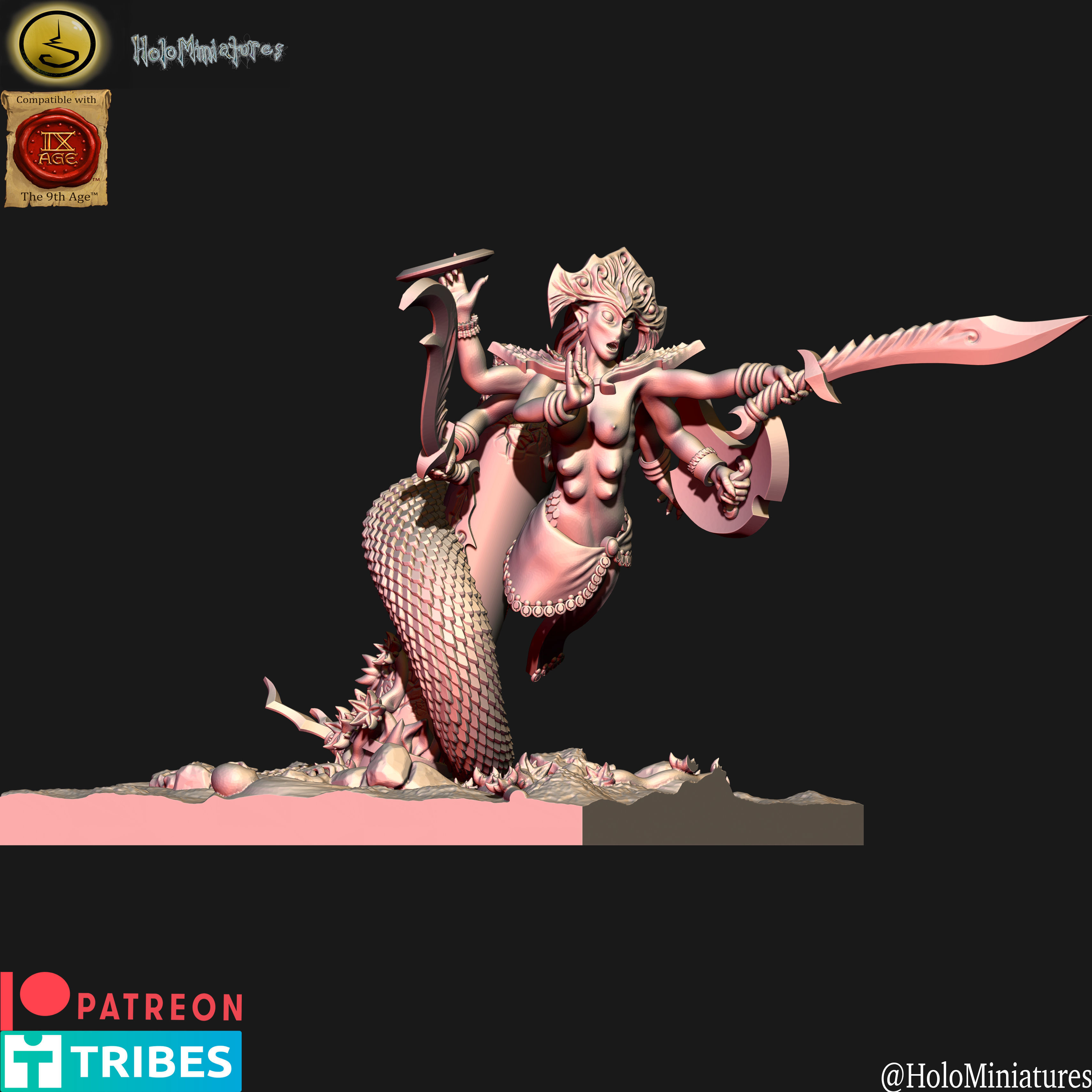 Daemons of Lust fiend unit 3D print model_10