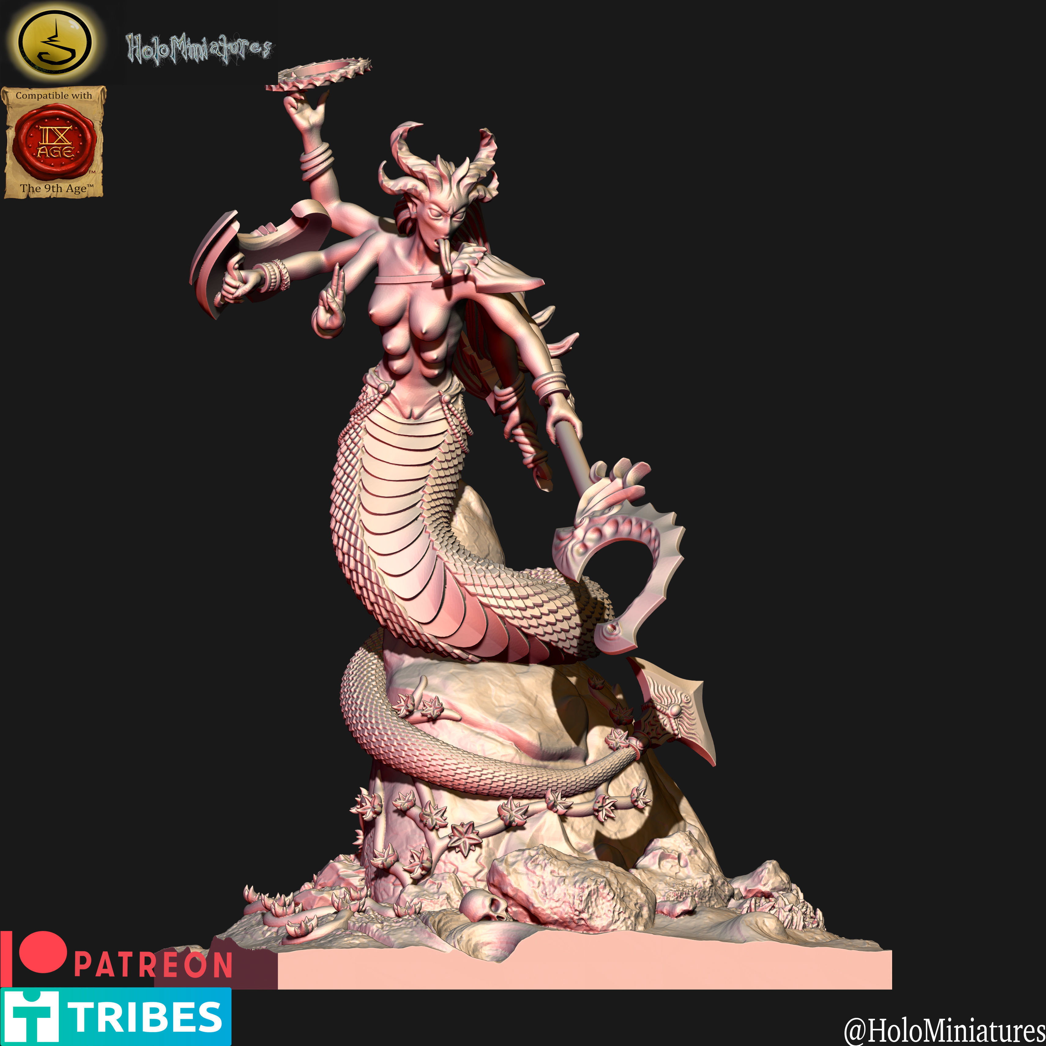 Daemons of Lust fiend unit 3D print model_9
