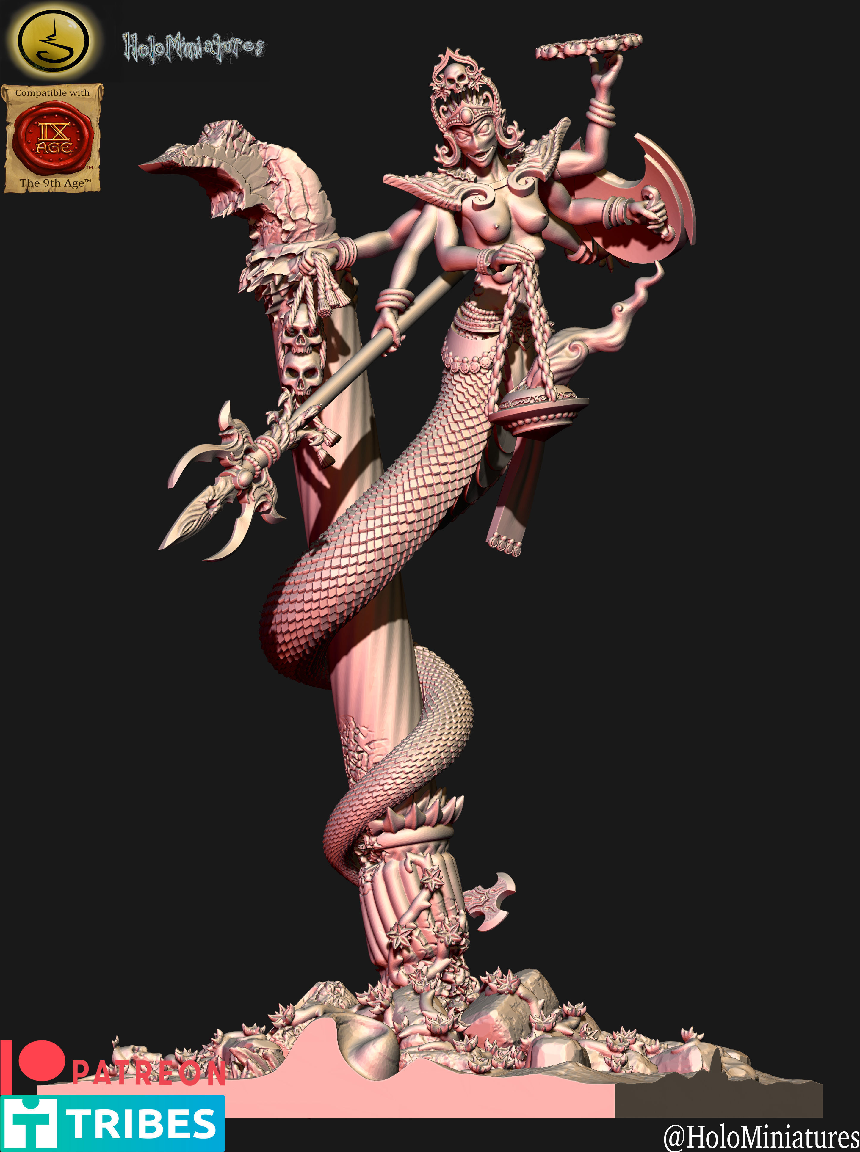 Daemons of Lust fiend unit 3D print model_3