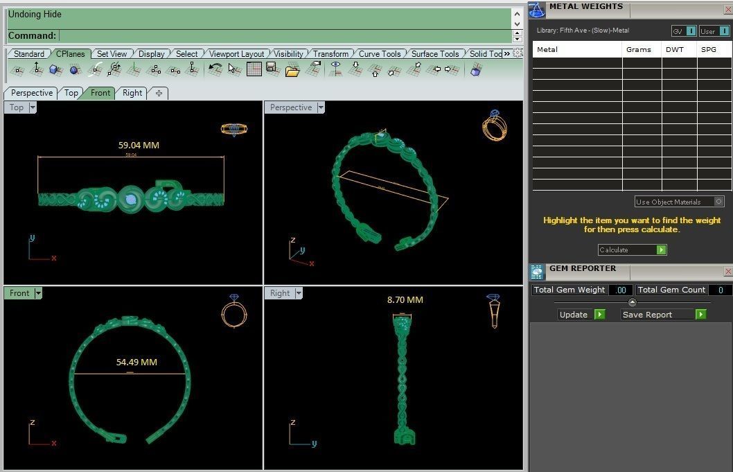 High Jewelry Solitaire Diamond Bracelet 3dm stl renders details  3D print model_3