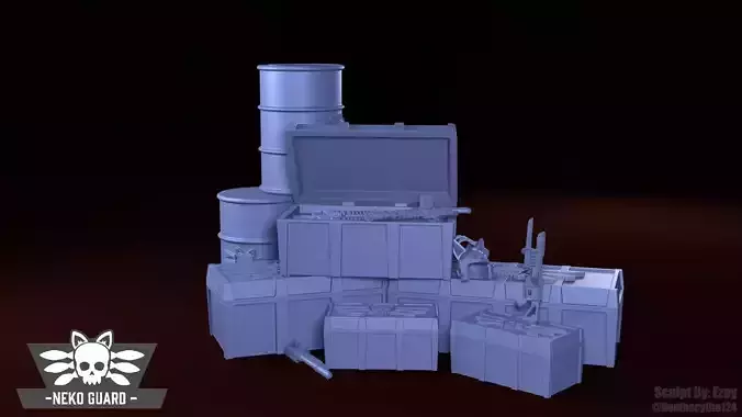 Neko Guard - Terrain Accessories 01 3D print model