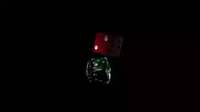 Low-Poly Dice Model