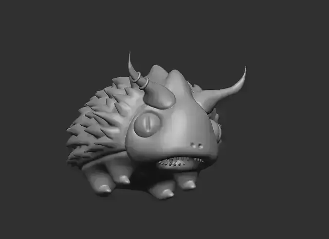 Mutant hedgehog 3D print model