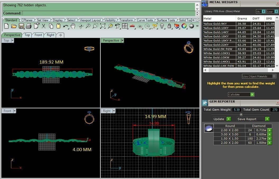 Infinity High Jewelry Diamond Bracelet 3dm stl renders details  3D print model_3