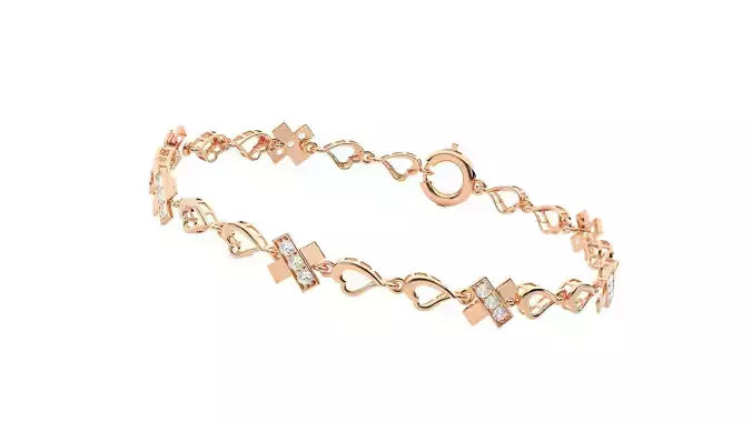 X High Jewelry Diamond Bracelet 3dm stl renders details