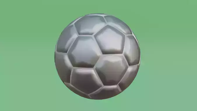 Silver Soccer Ball