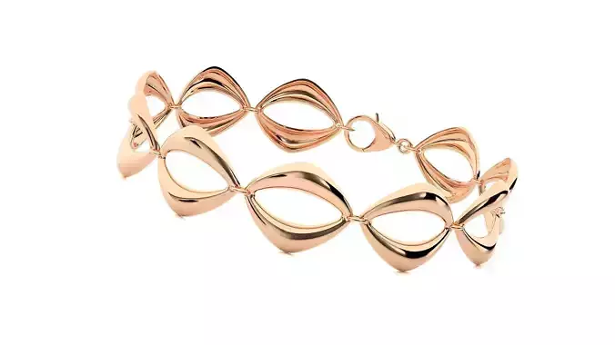 Chain High Jewelry Diamond Bracelet 3dm stl renders details 3D print model