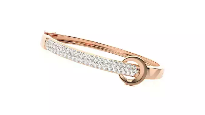 Diamond Head High Jewelry Diamond Bracelet 3dm stl renders 
