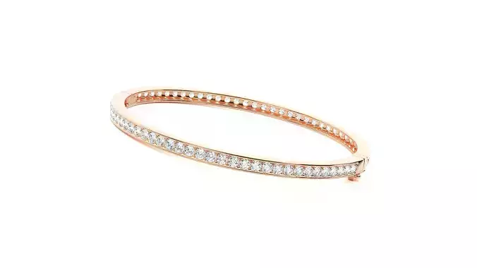 High Jewelry Diamond Bracelet 3dm stl renders details