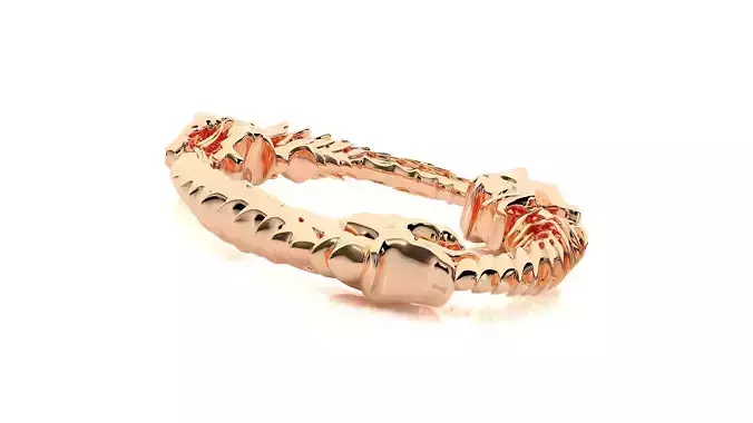 Dragon Eating Tail of Other Dragon High Jewelry Diamond