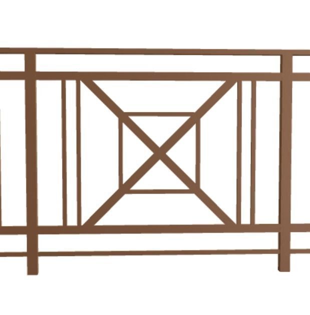 Iron balcony railing 3D model 3D model_4