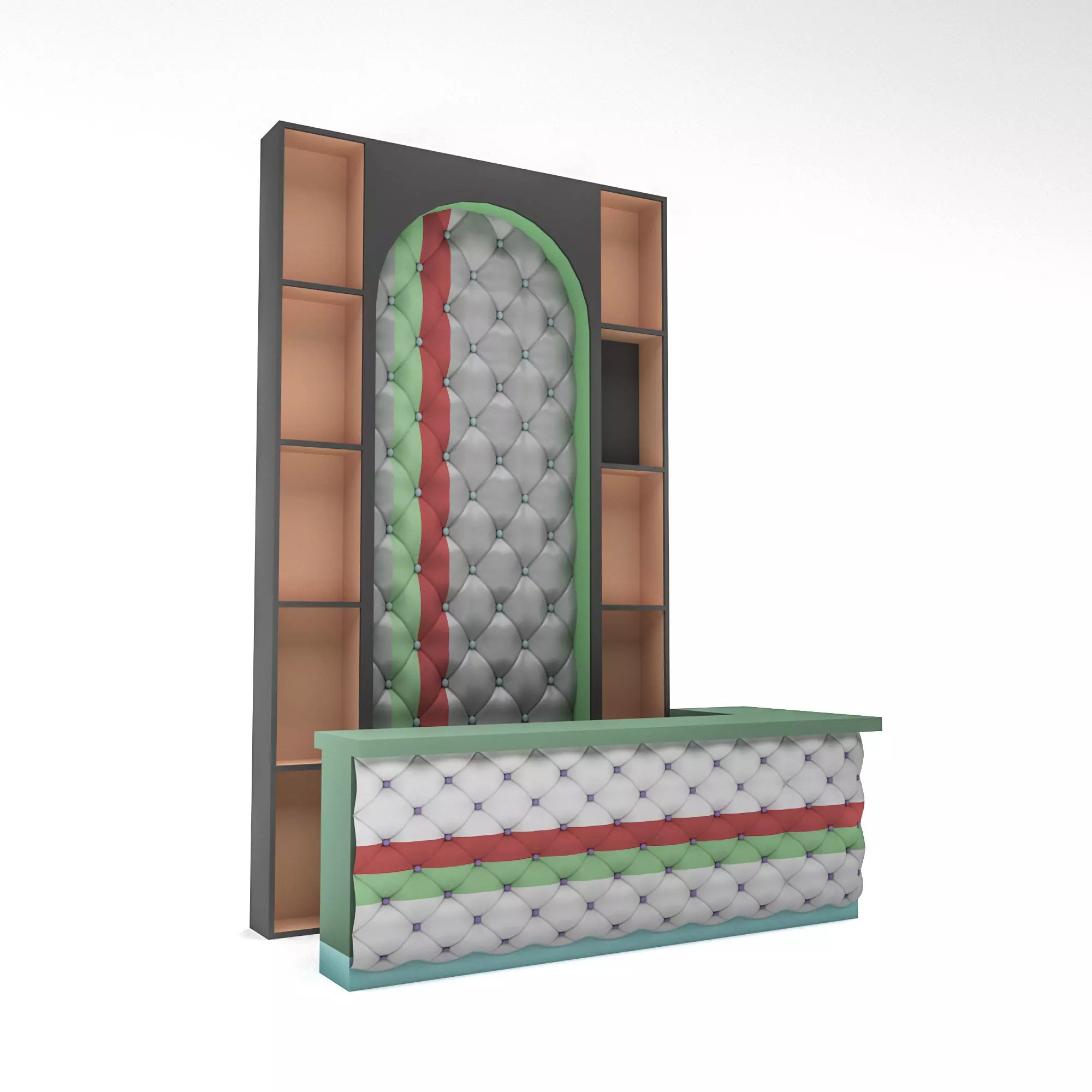 The classic indoor bar 02 Low-poly 3D model