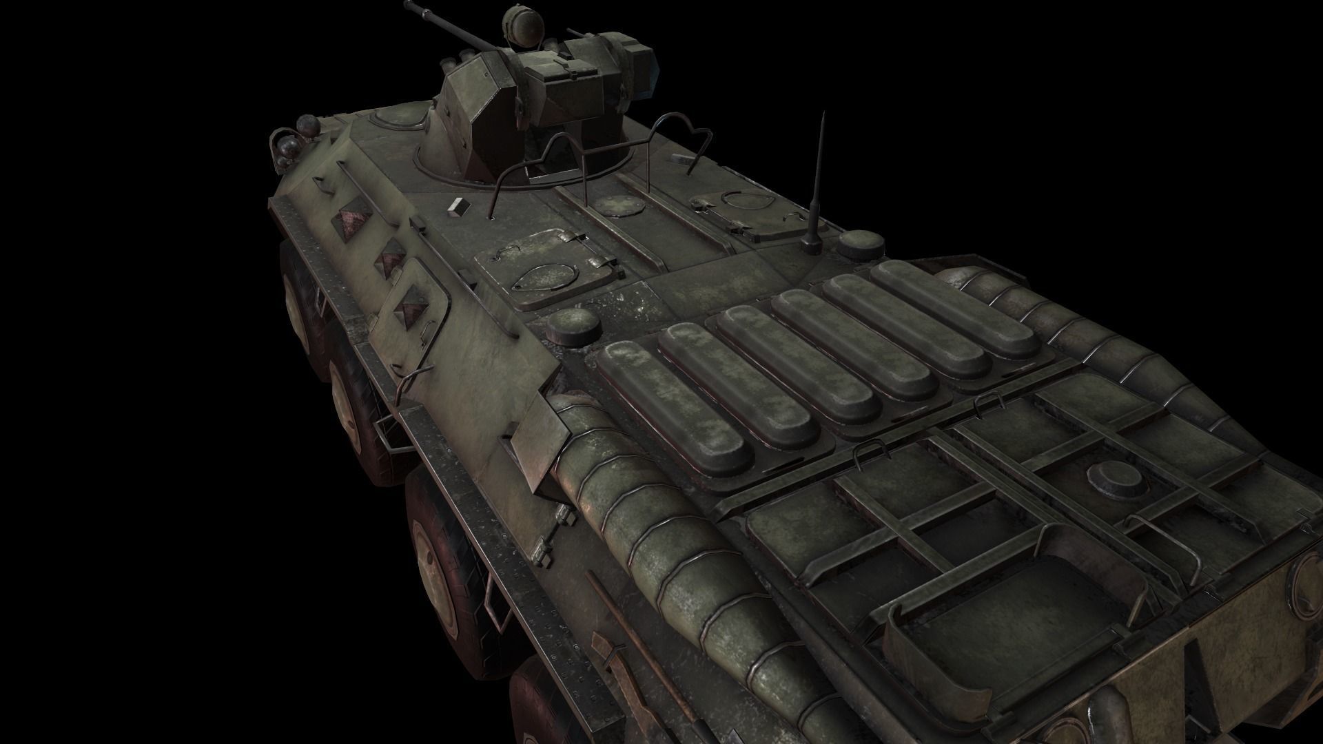 btr 80a Low-poly 3D model_7