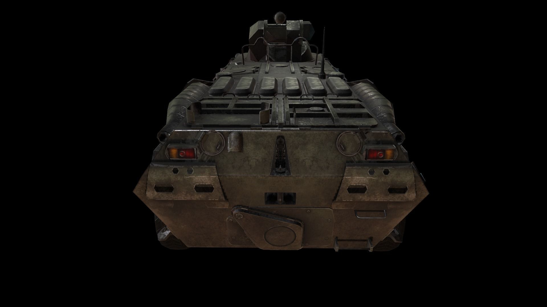 btr 80a Low-poly 3D model_9
