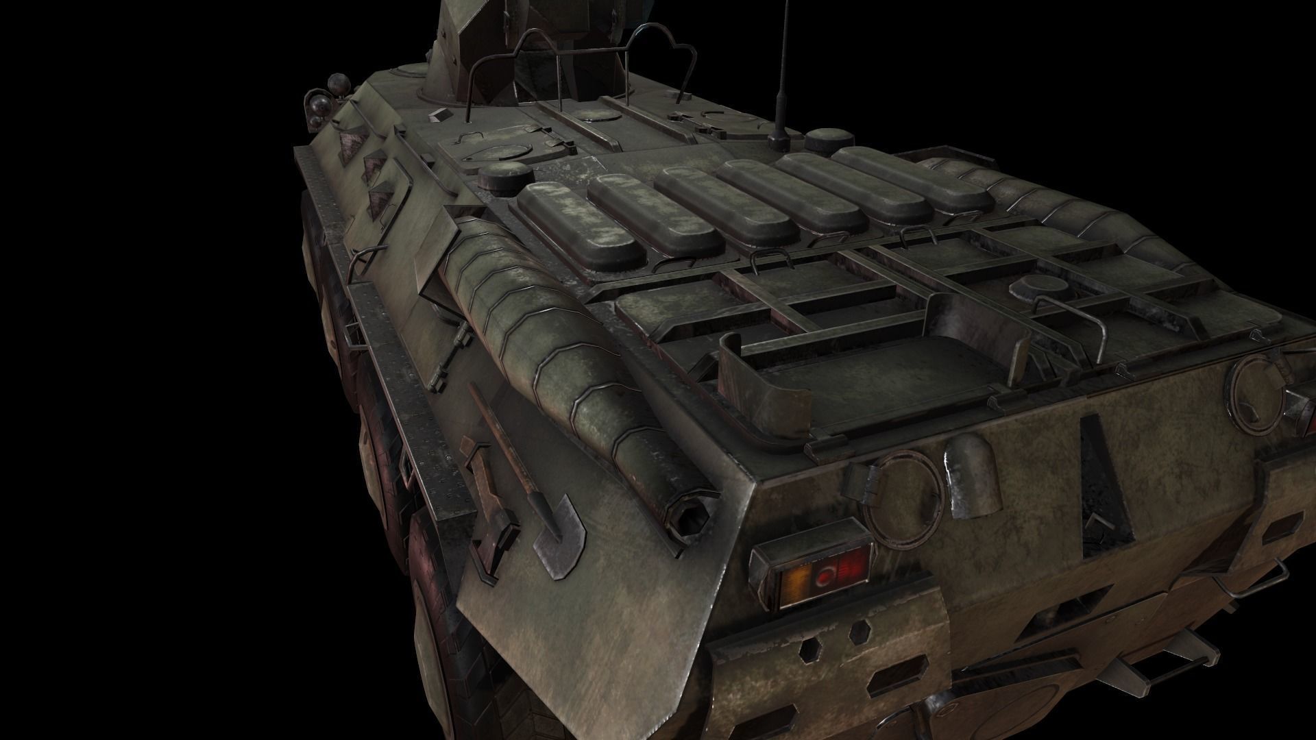 btr 80a Low-poly 3D model_8