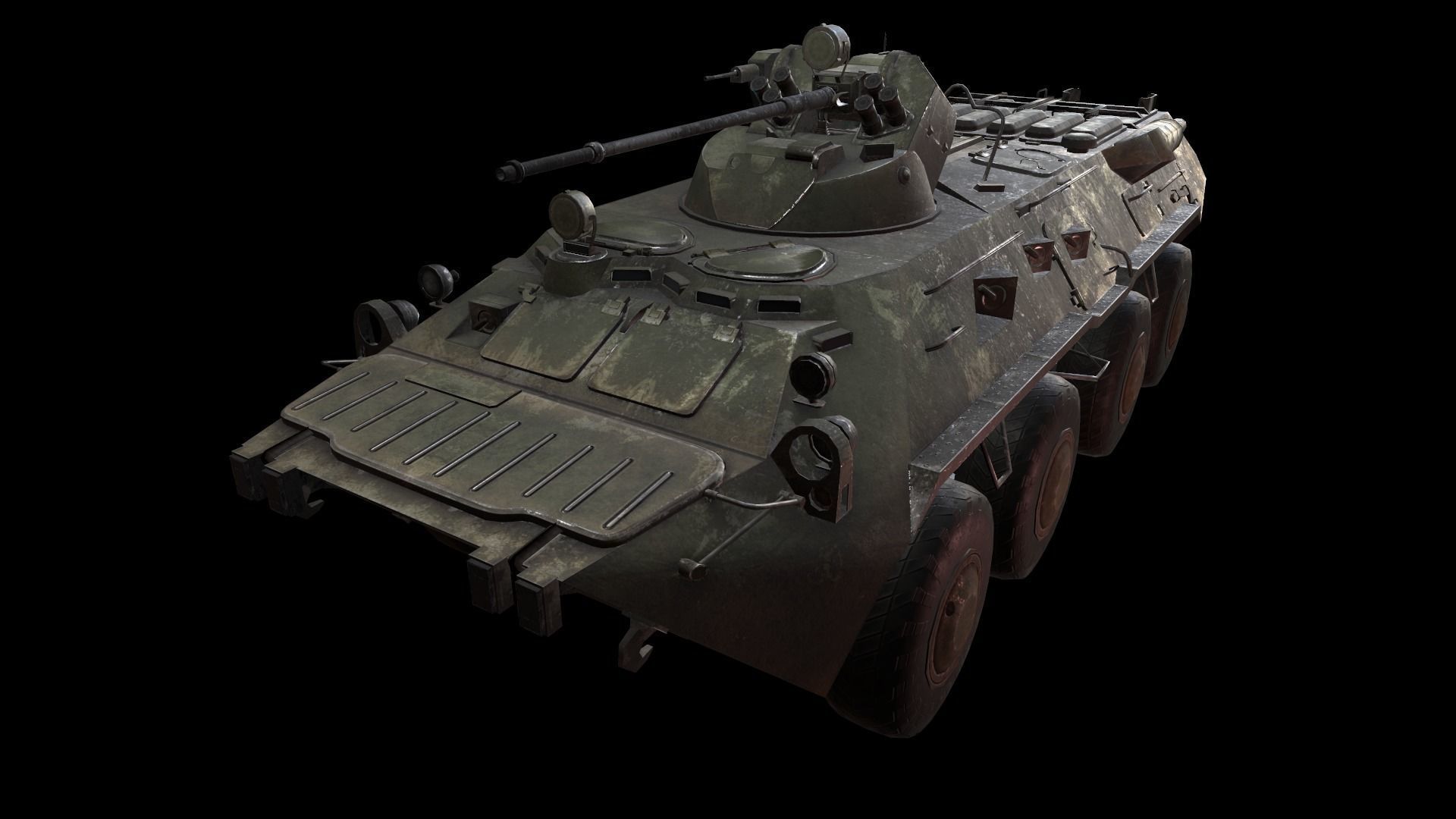 btr 80a Low-poly 3D model_4