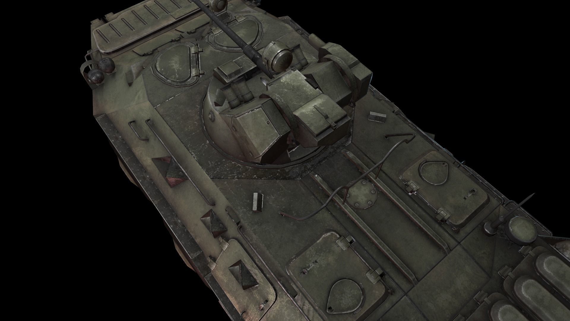 btr 80a Low-poly 3D model_6