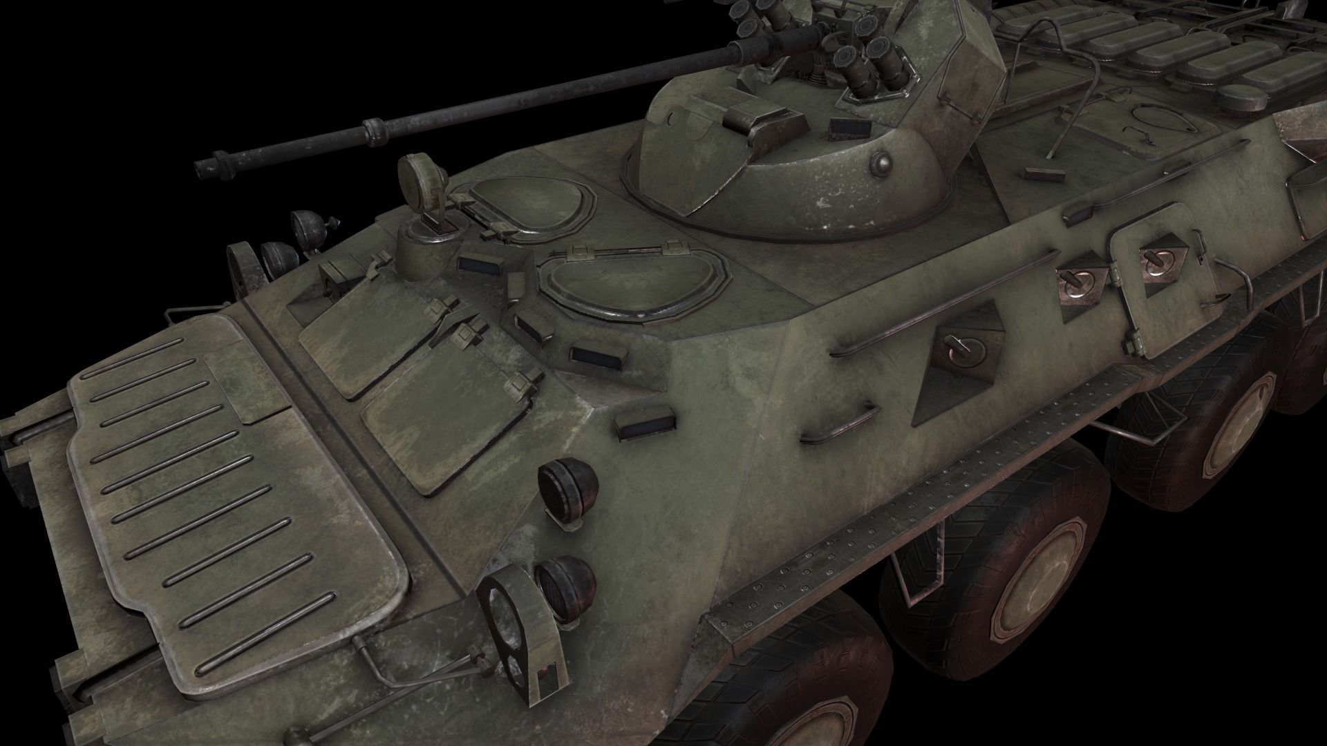 btr 80a Low-poly 3D model_5