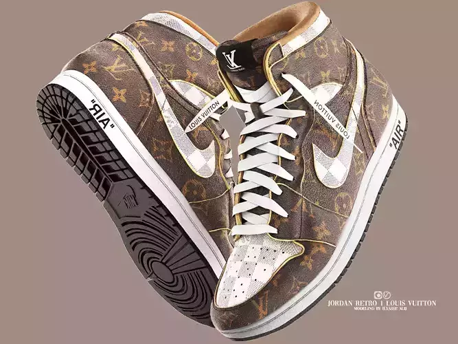 jordan retro 1 louis vuitton