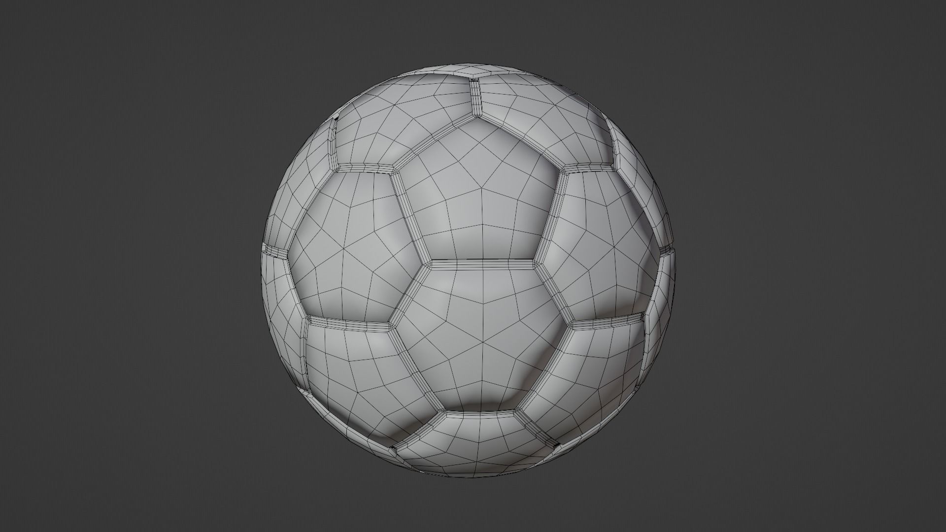 Bronze Soccer Ball Low-poly 3D model_14
