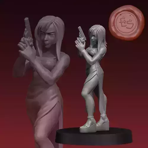 Aya Brea - Parasite Eve - 32mm Miniature