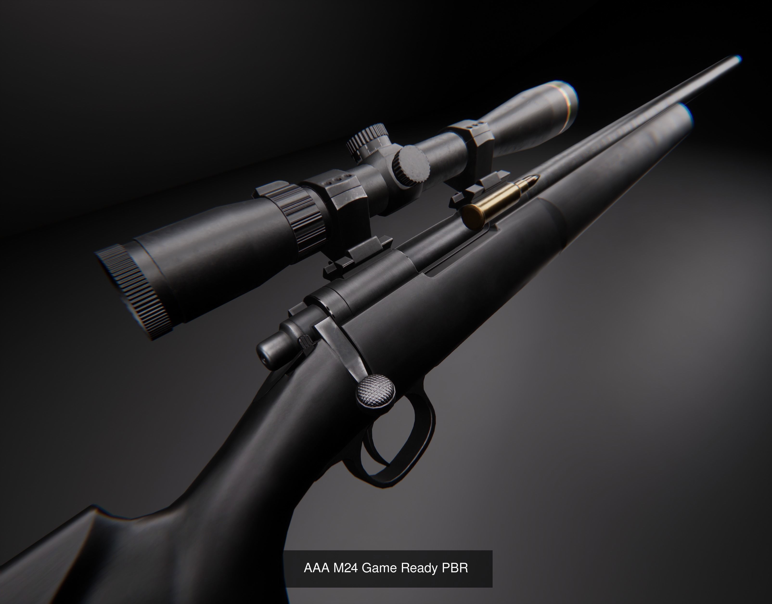 AAA Sniper Rifles Game Ready 3D Model Collection_1