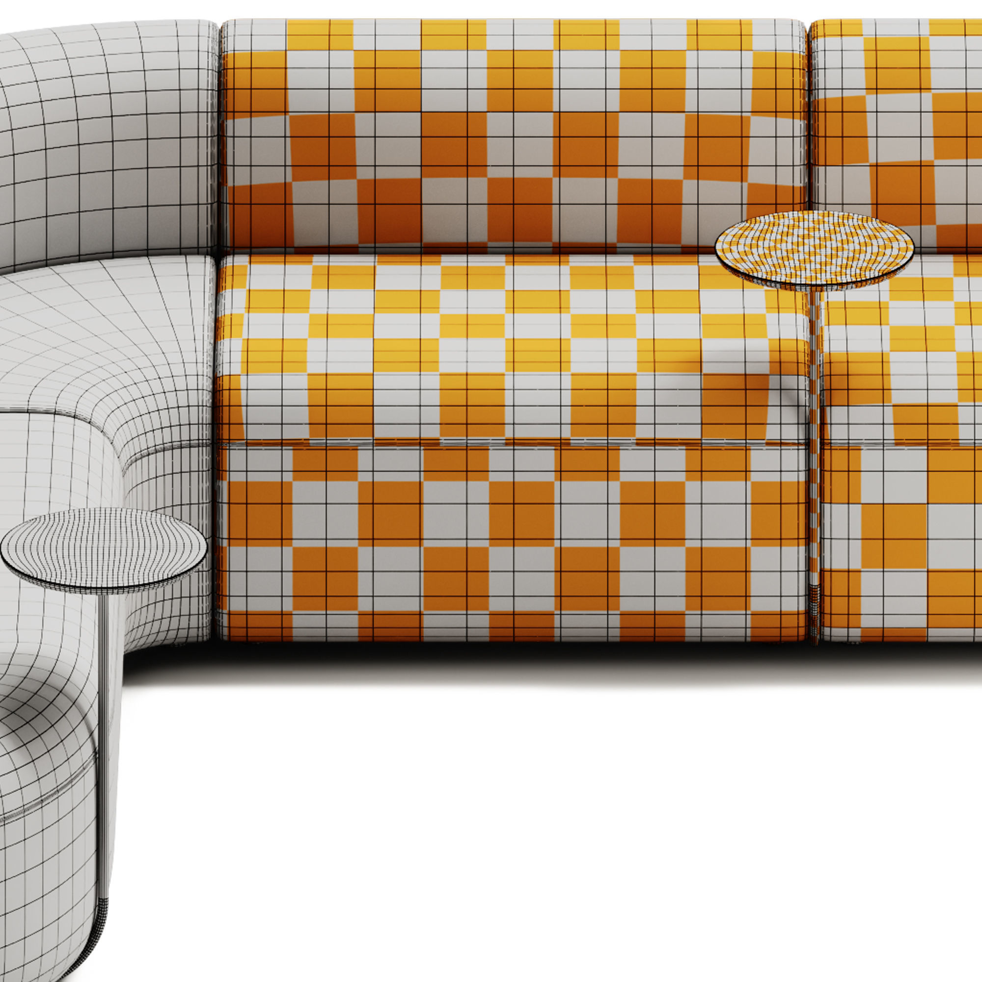 ARTIKO Sectional modular fabric sofa AT 16 by MDD 3D model_6