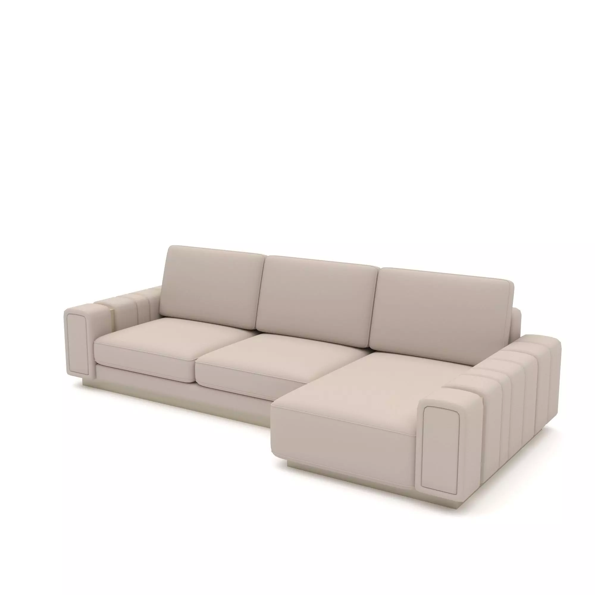 classic sofa Low-poly 3D model