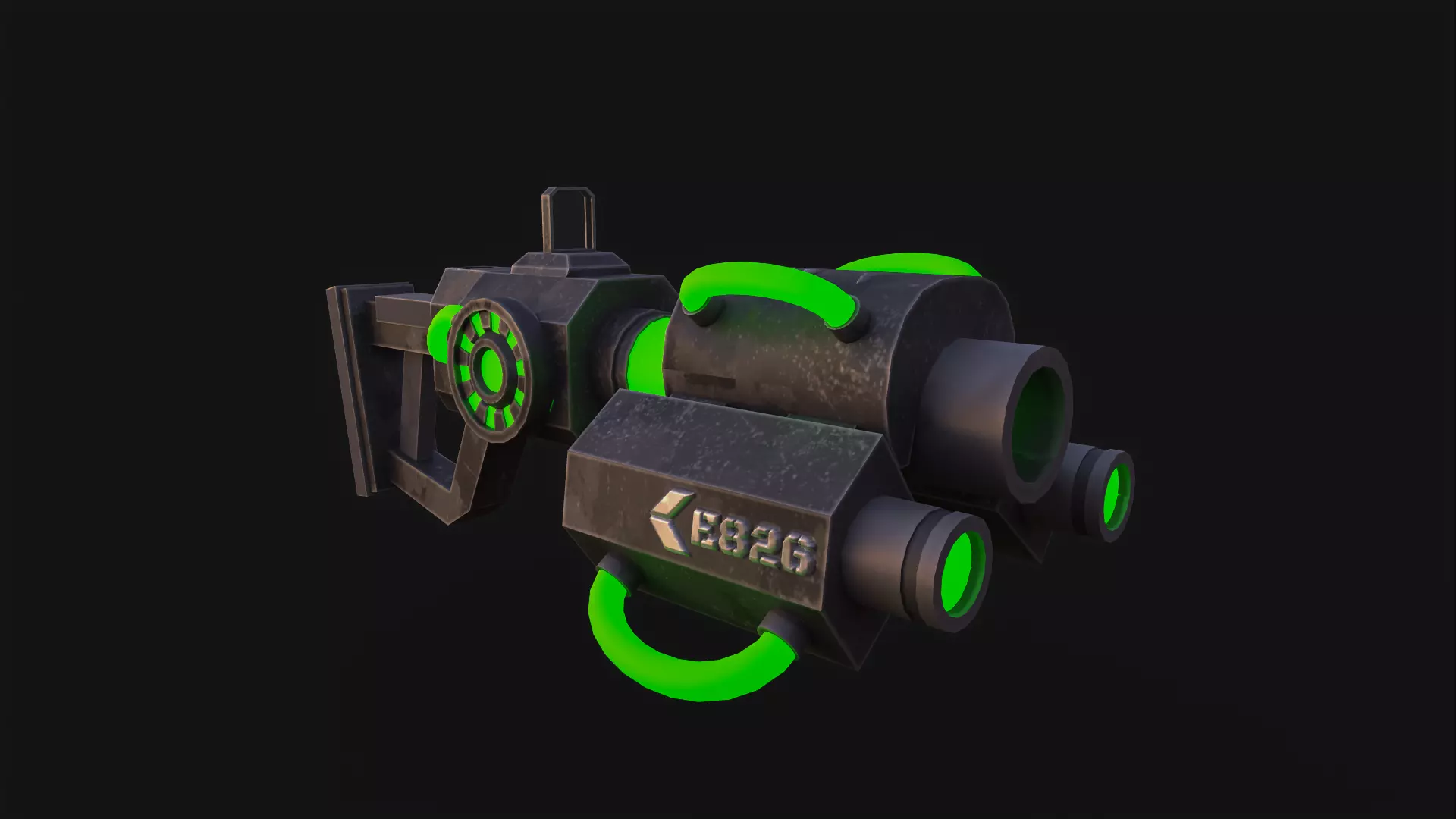 Toxin Guns Low-poly 3D model