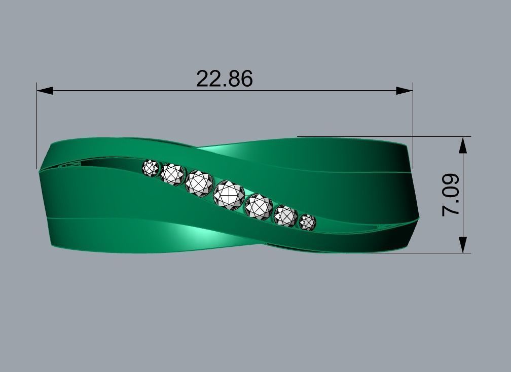 Band Ring 101 3D print model_5