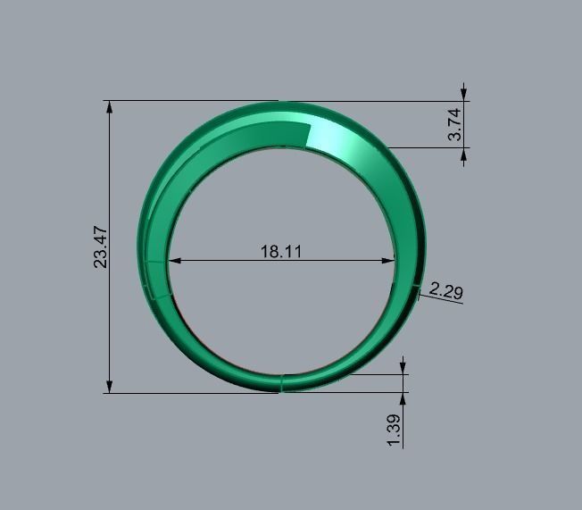 Band Ring 101 3D print model_11
