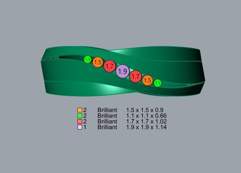 Band Ring 101 3D print model_9