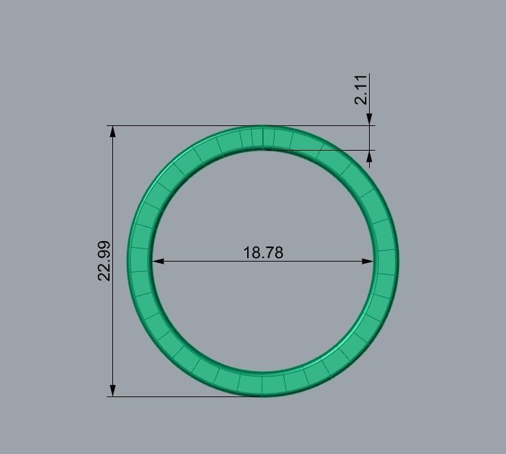 Band Ring 103 3D print model_7
