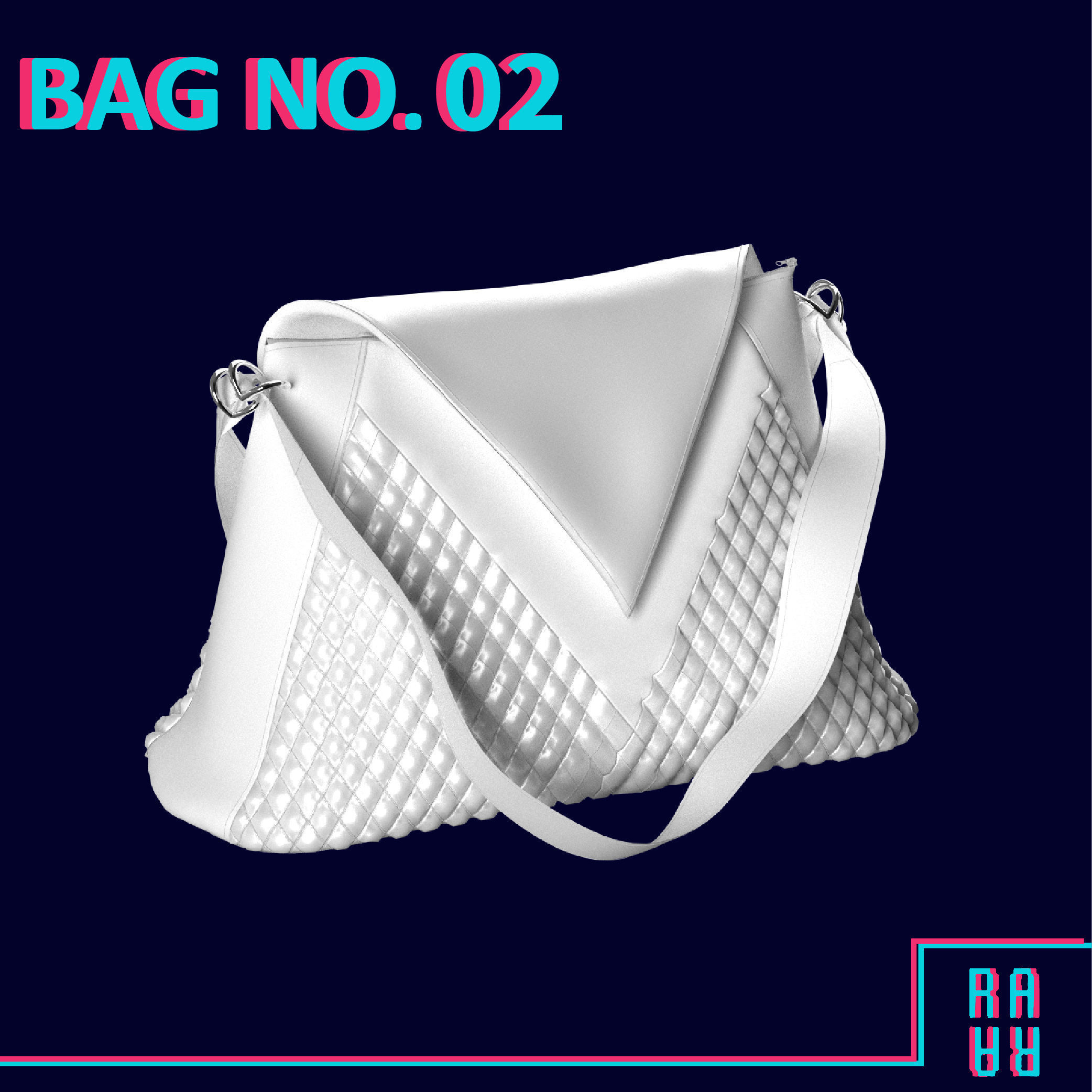 15 BAG and PURSE and BACKPACK 3D MODELS Low-poly 3D model_6