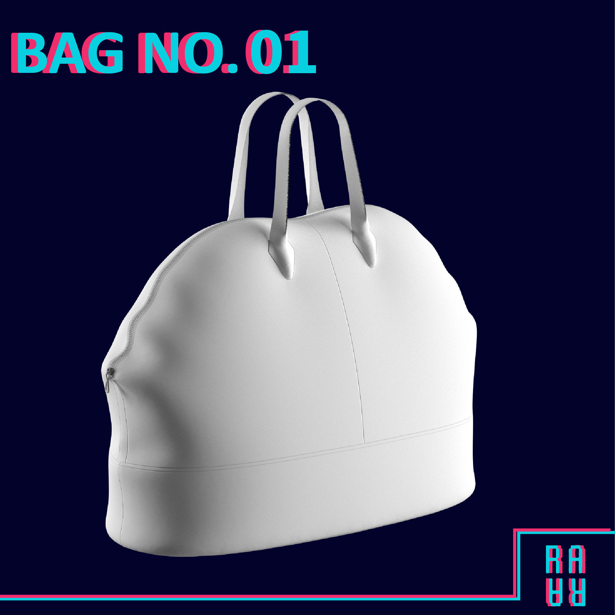 15 BAG and PURSE and BACKPACK 3D MODELS Low-poly 3D model_7