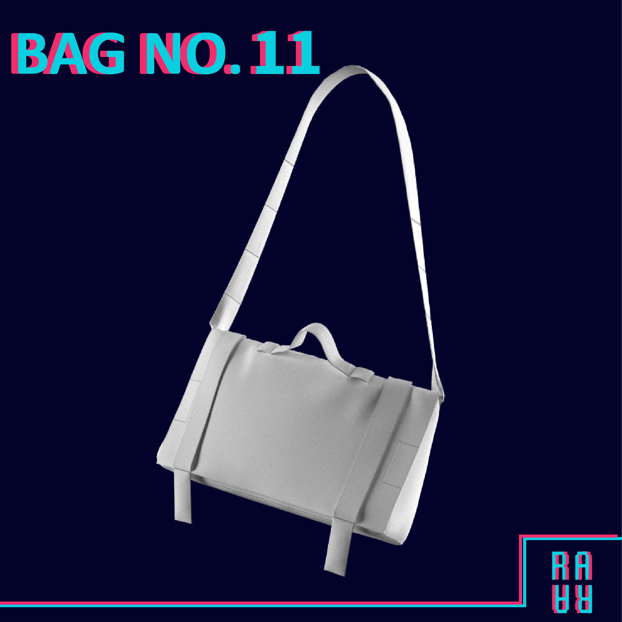15 BAG and PURSE and BACKPACK 3D MODELS Low-poly 3D model_13