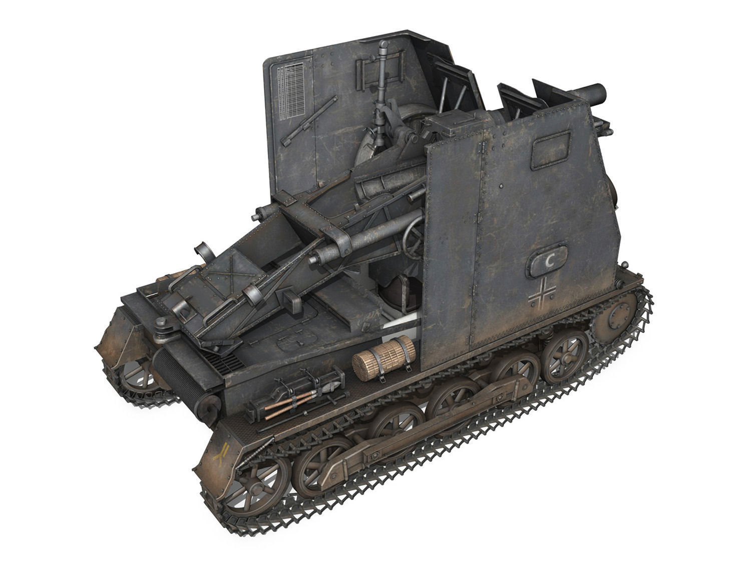 Sturmpanzer 1 Bison Cambrai- 2 PzDiv 3D model_4