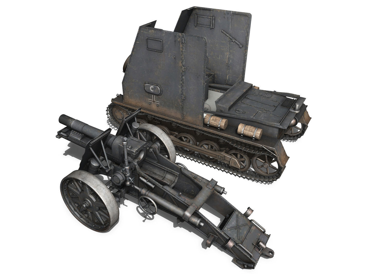 Sturmpanzer 1 Bison Cambrai- 2 PzDiv 3D model_9