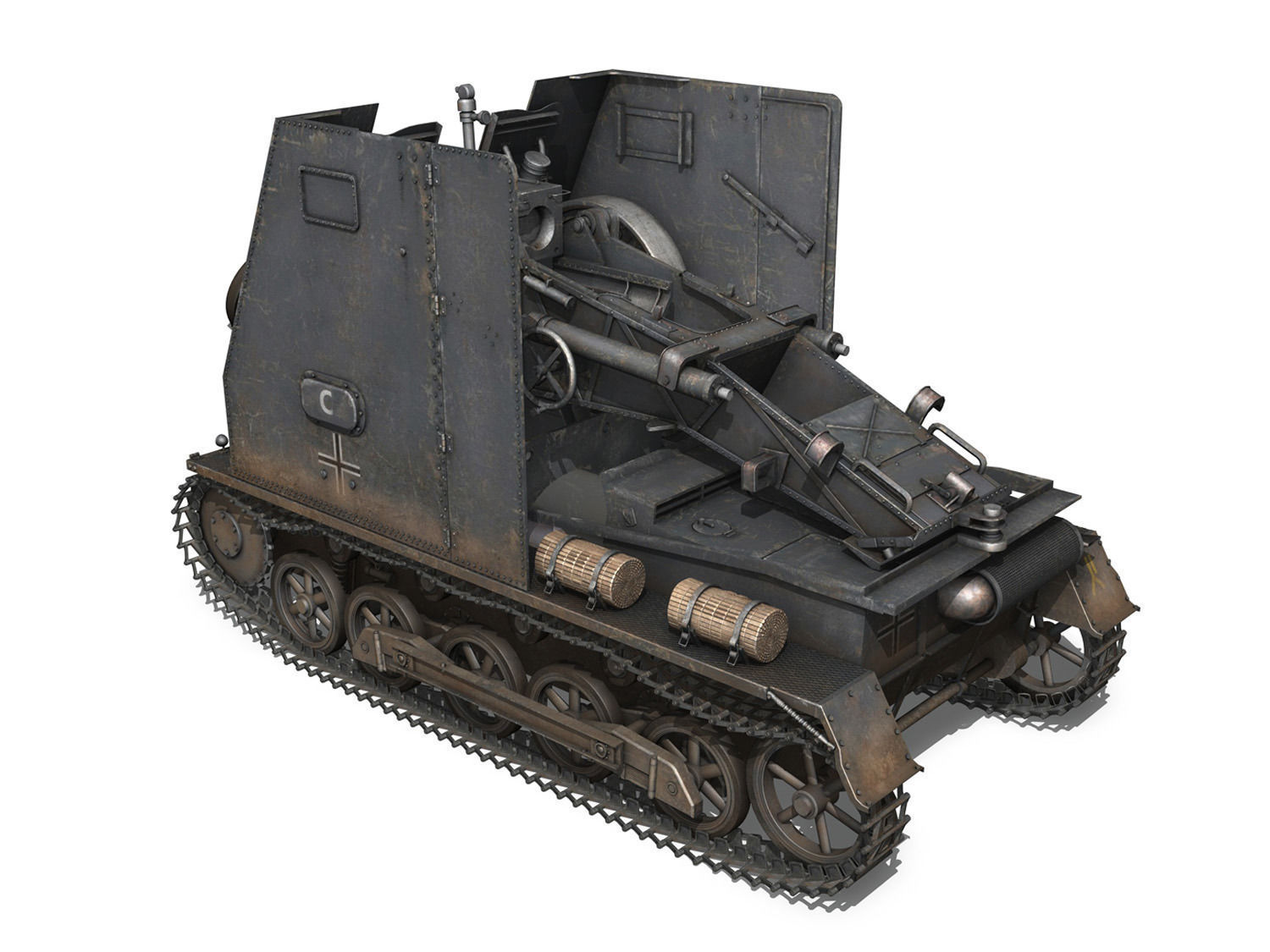 Sturmpanzer 1 Bison Cambrai- 2 PzDiv 3D model_3