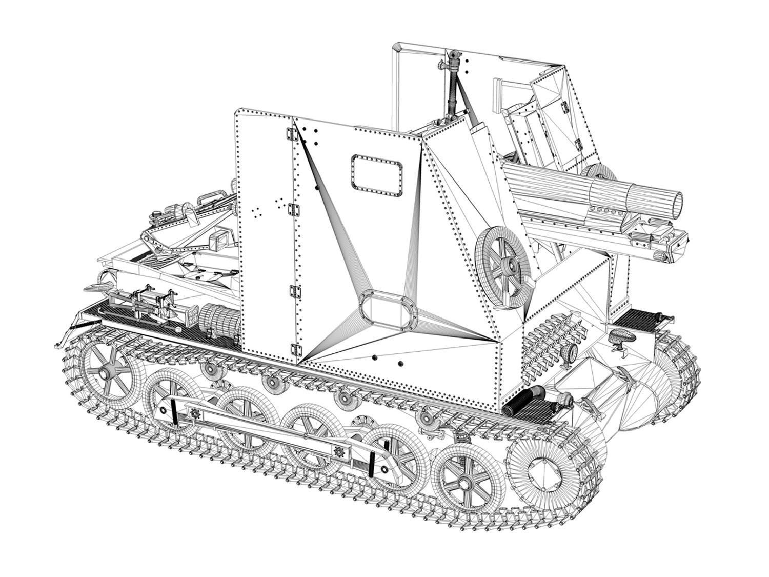 Sturmpanzer 1 Bison Cambrai- 2 PzDiv 3D model_16