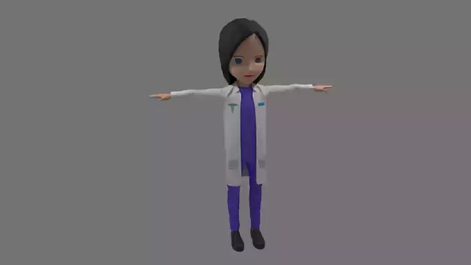 Doctor - Cartoon Character Woman