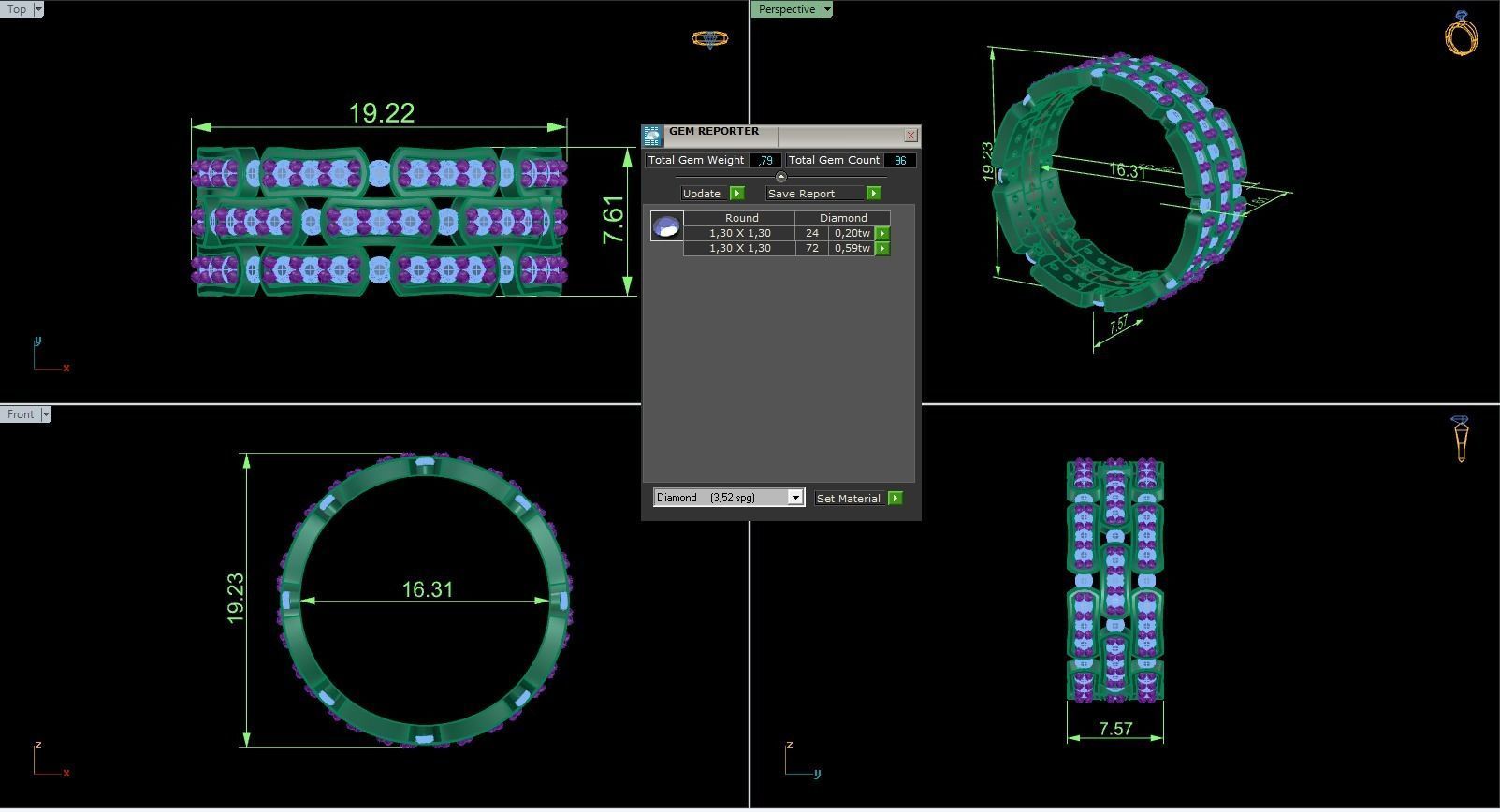 Band Ring 109 3D print model_5